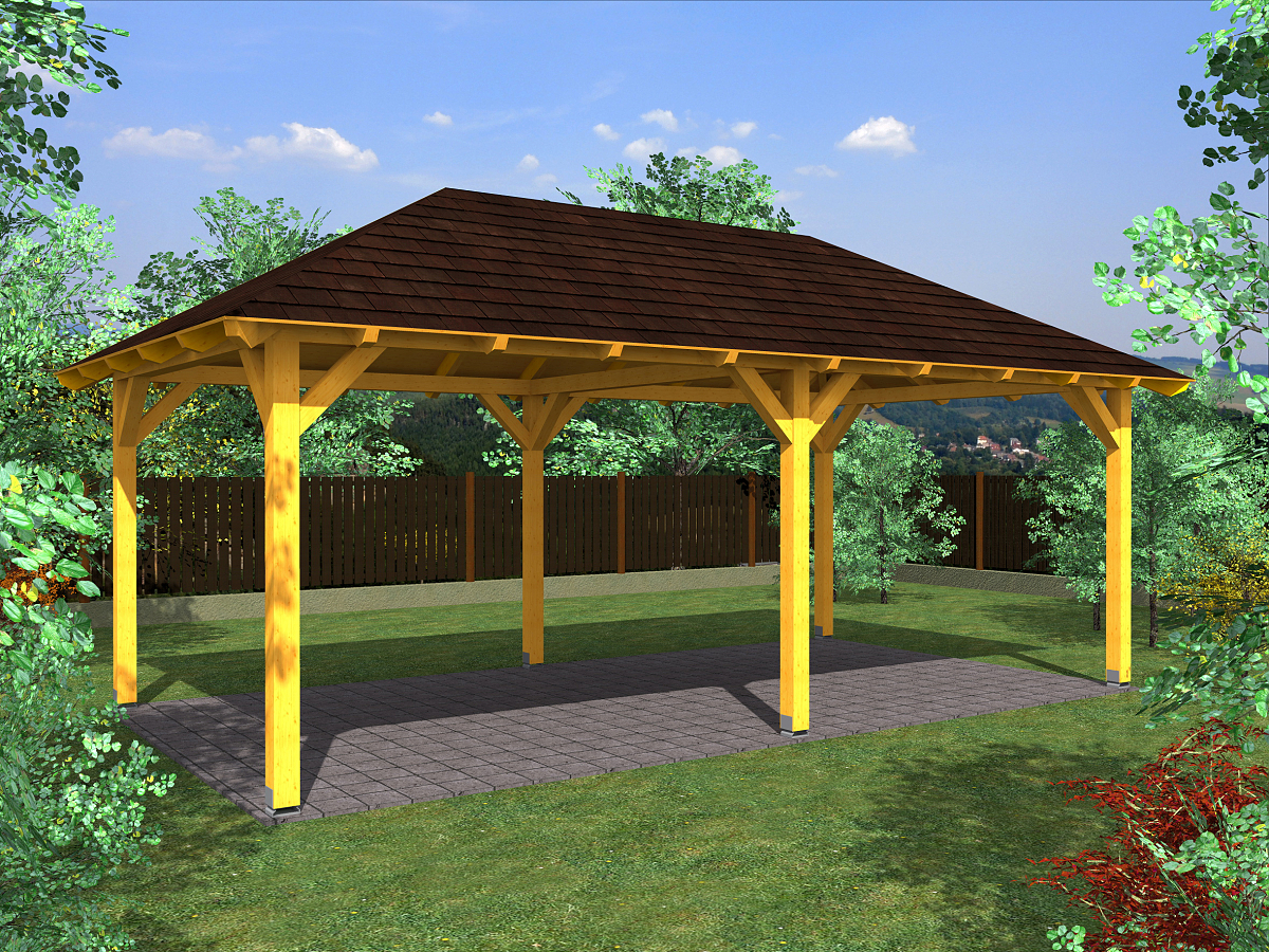 Zahradní pergoly a altány - Zahradní altán Valba 350x600 KVH NSi