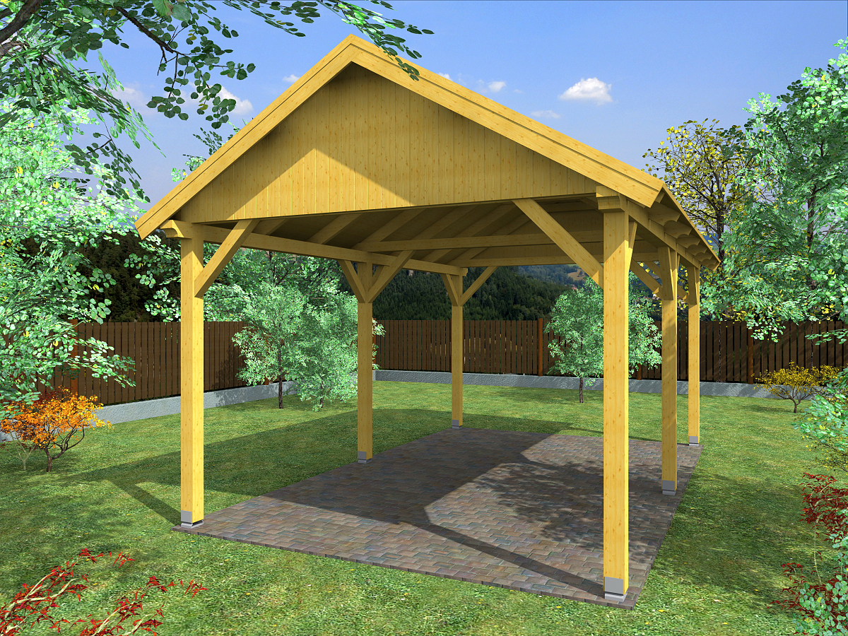 Zahradní pergoly a altány - Zahradní altán Sedlo 300x600