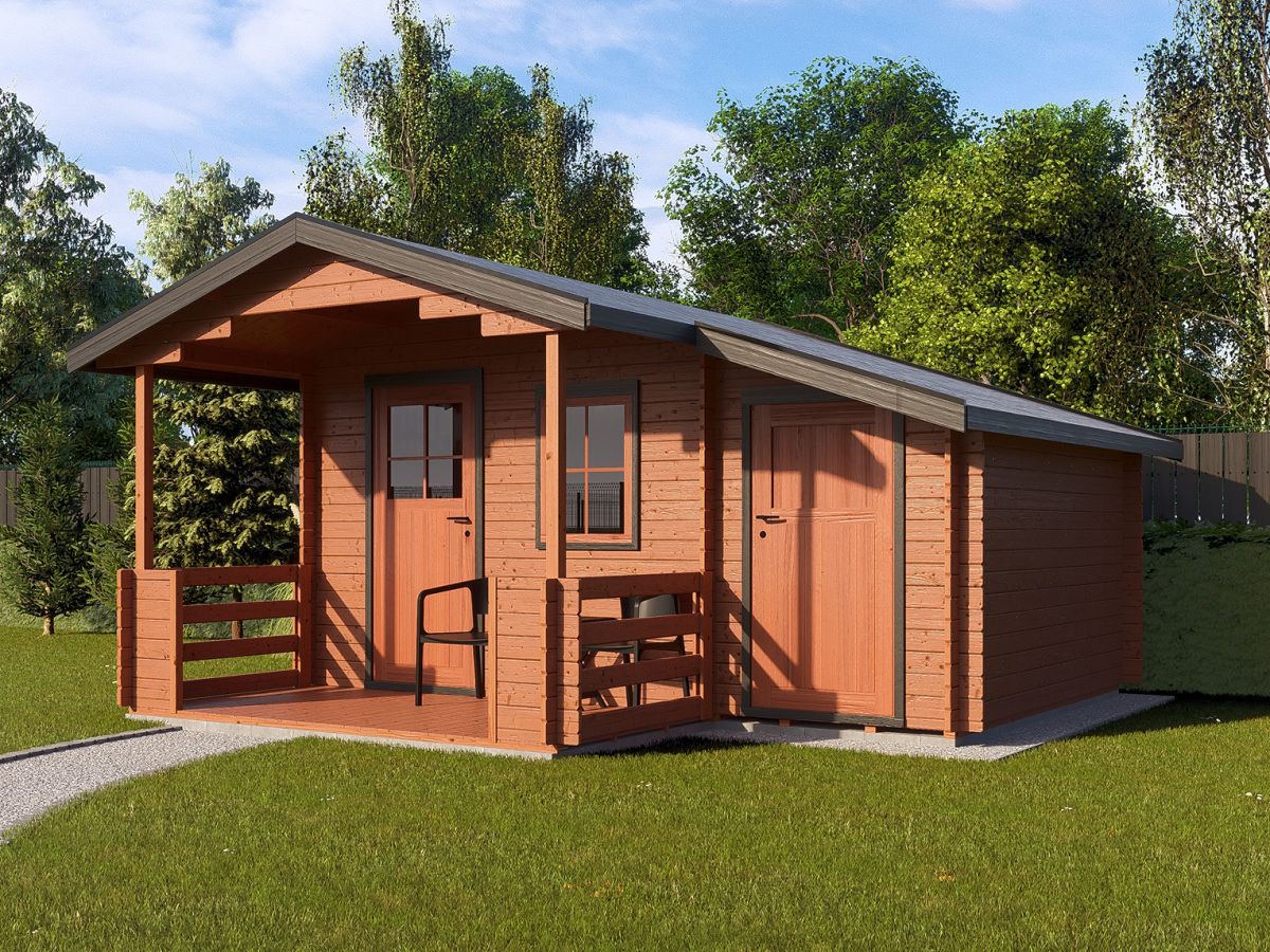Zahradní domky a chatky - Camping EKO 440x300 28 mm