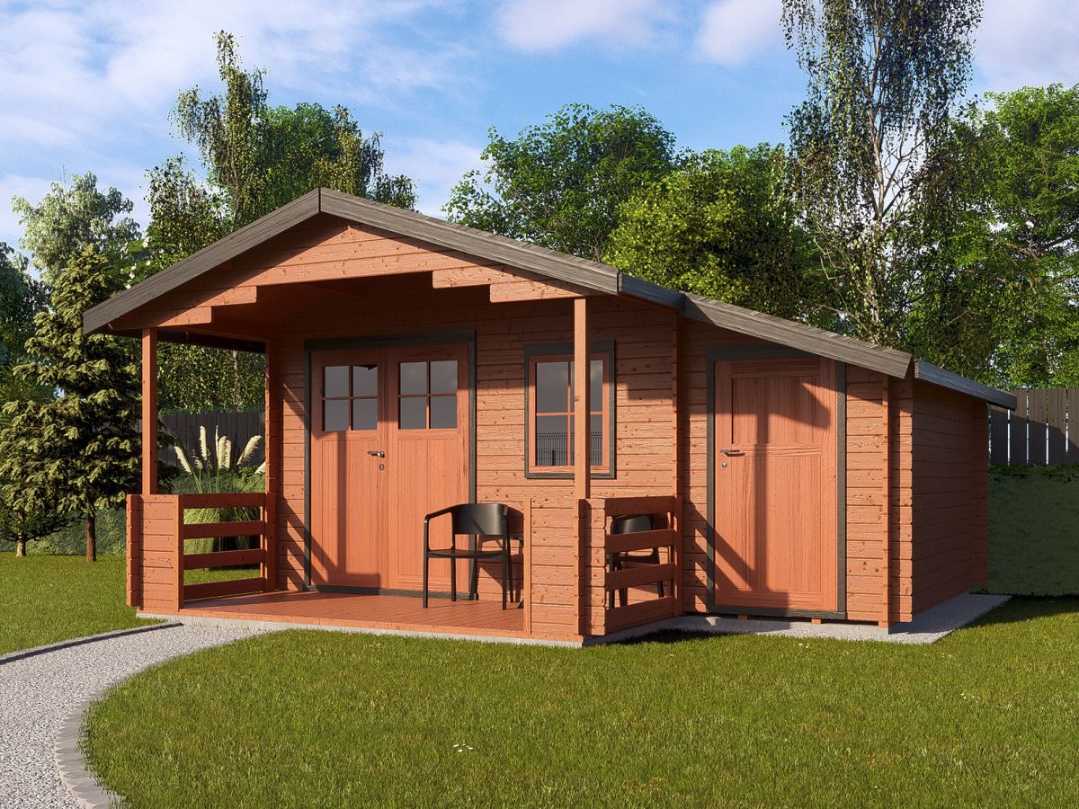 Zahradní domky a chatky - Camping EKO DD 490x300 28 mm