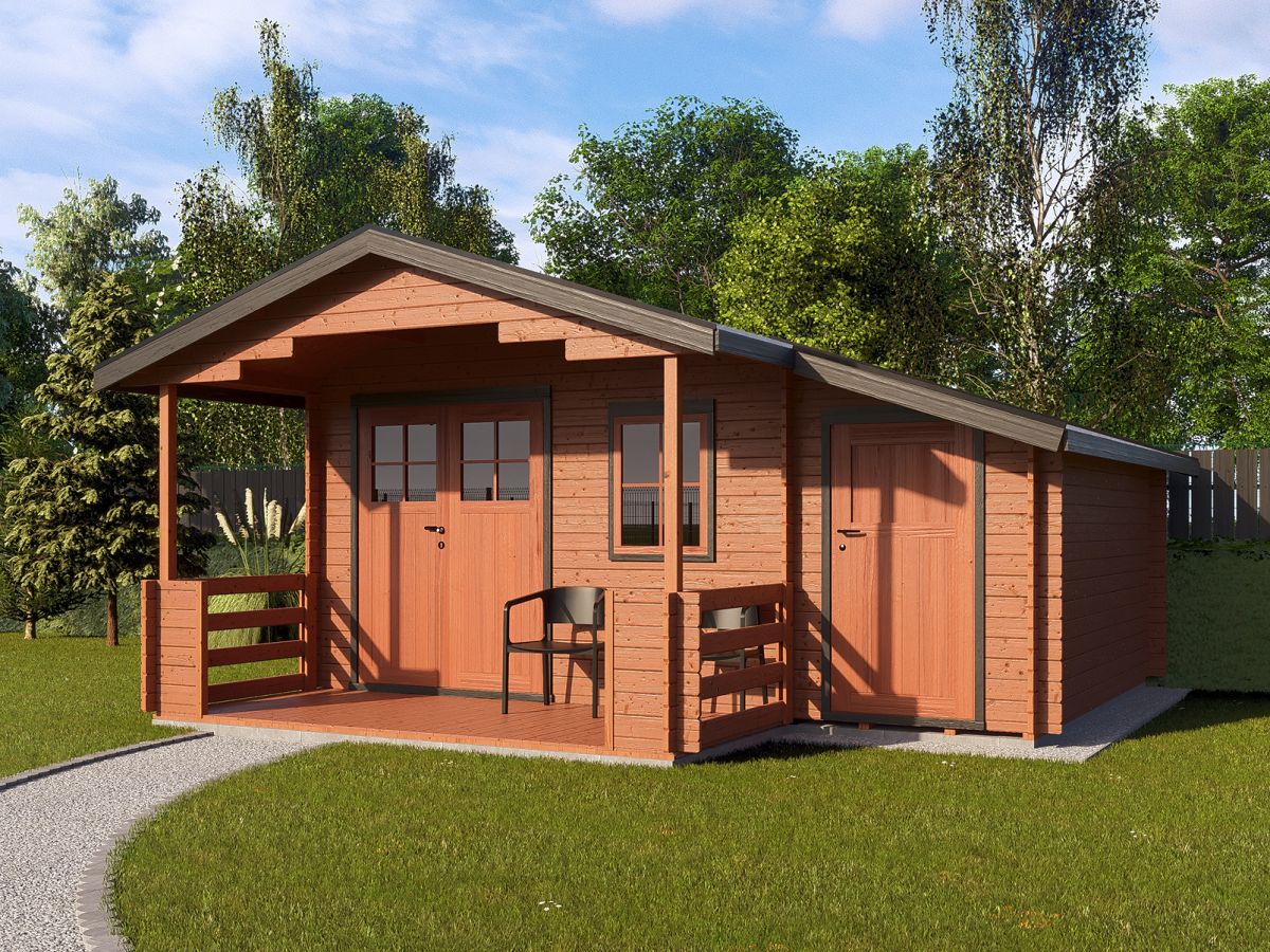 Zahradní domky a chatky - Camping EKO DD 490x350 28 mm
