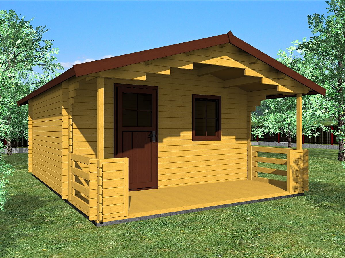 Zahradní domky a chatky - Luka 400x300 33 mm