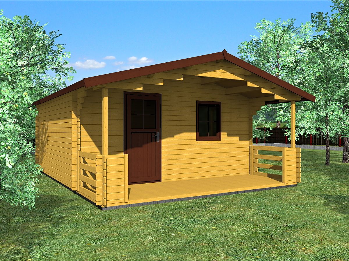 Zahradní domky a chatky - Luka EKO 450x450 33 mm