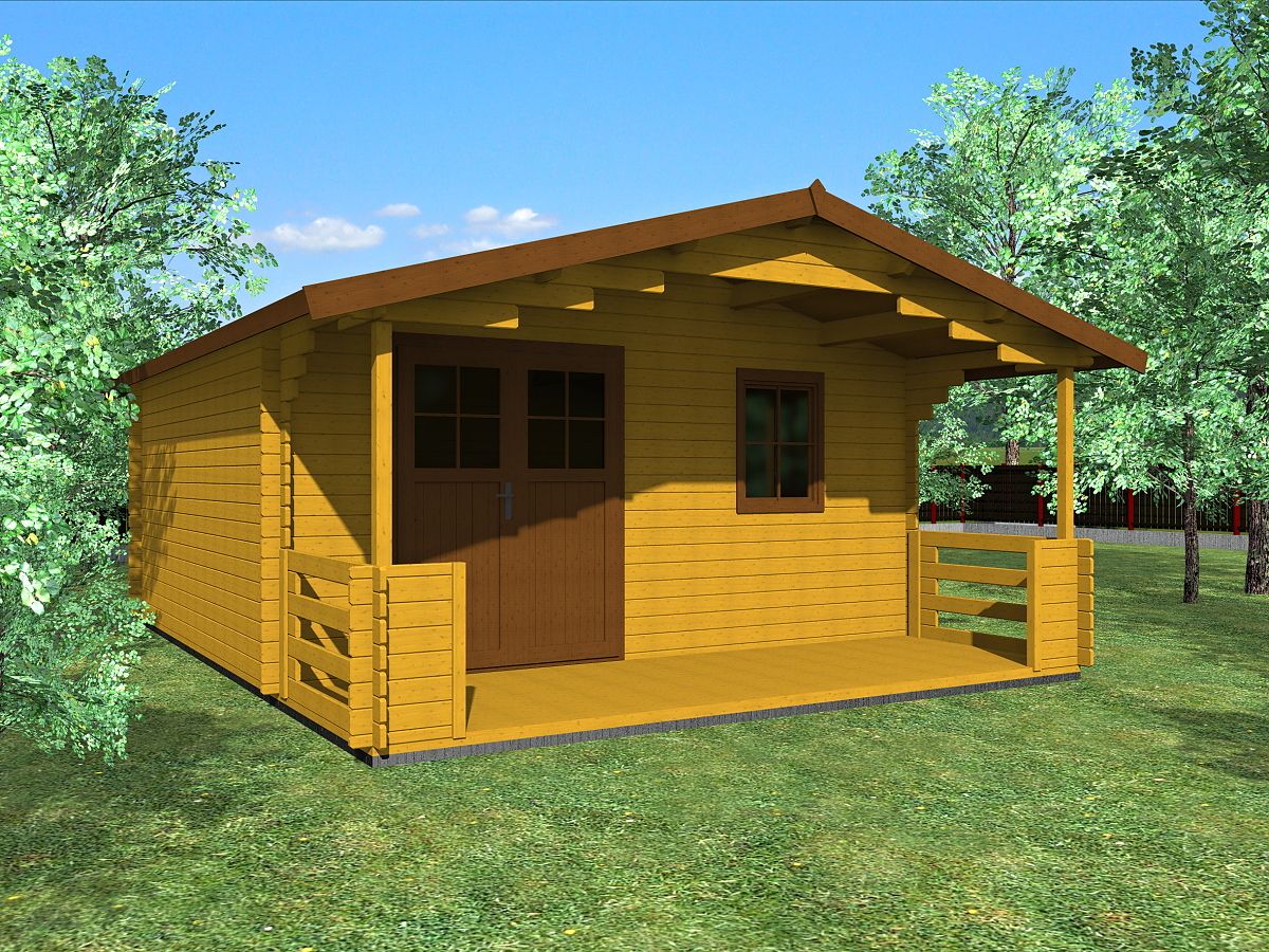 Zahradní domky a chatky - Luka EKO DD 450x450 33 mm