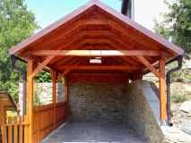 Garážové stání 300x600 cm se sedlovou střechou